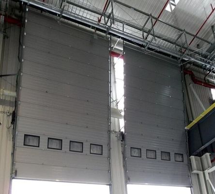 سفارشی رنگ عایق بندی درب گاراژ سکشنال درب سقفی تجاری